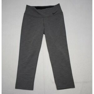 Nike Leggings Compression Pants Dri Fit Gray Nylon Stretch Womens Small x 20"